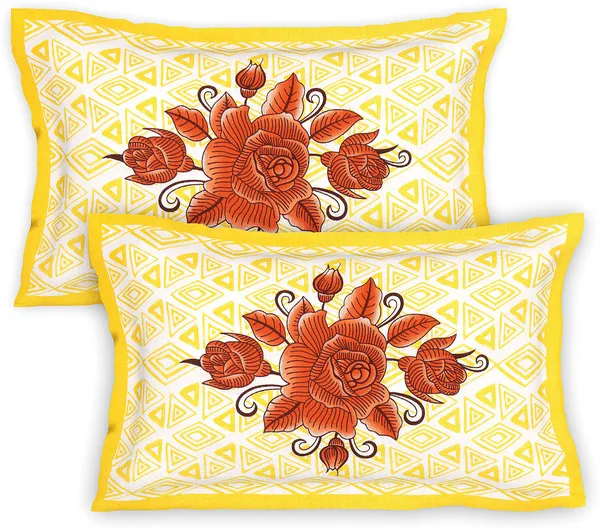 Jaipur_Print_Cotton_Double_Printed_Flat_Bedsheet__(Pack_of_1,Yellow)